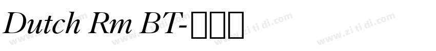 Dutch Rm BT字体转换